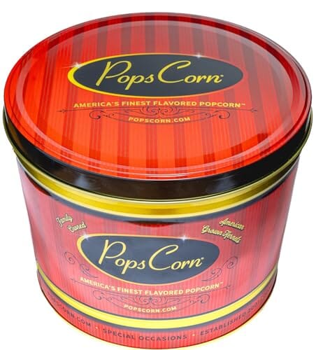 2 Gallon Pops Signature Gourmet Popcorn Tin | Holiday & Corporate Popcorn Gift | Pops Corn - Image 7