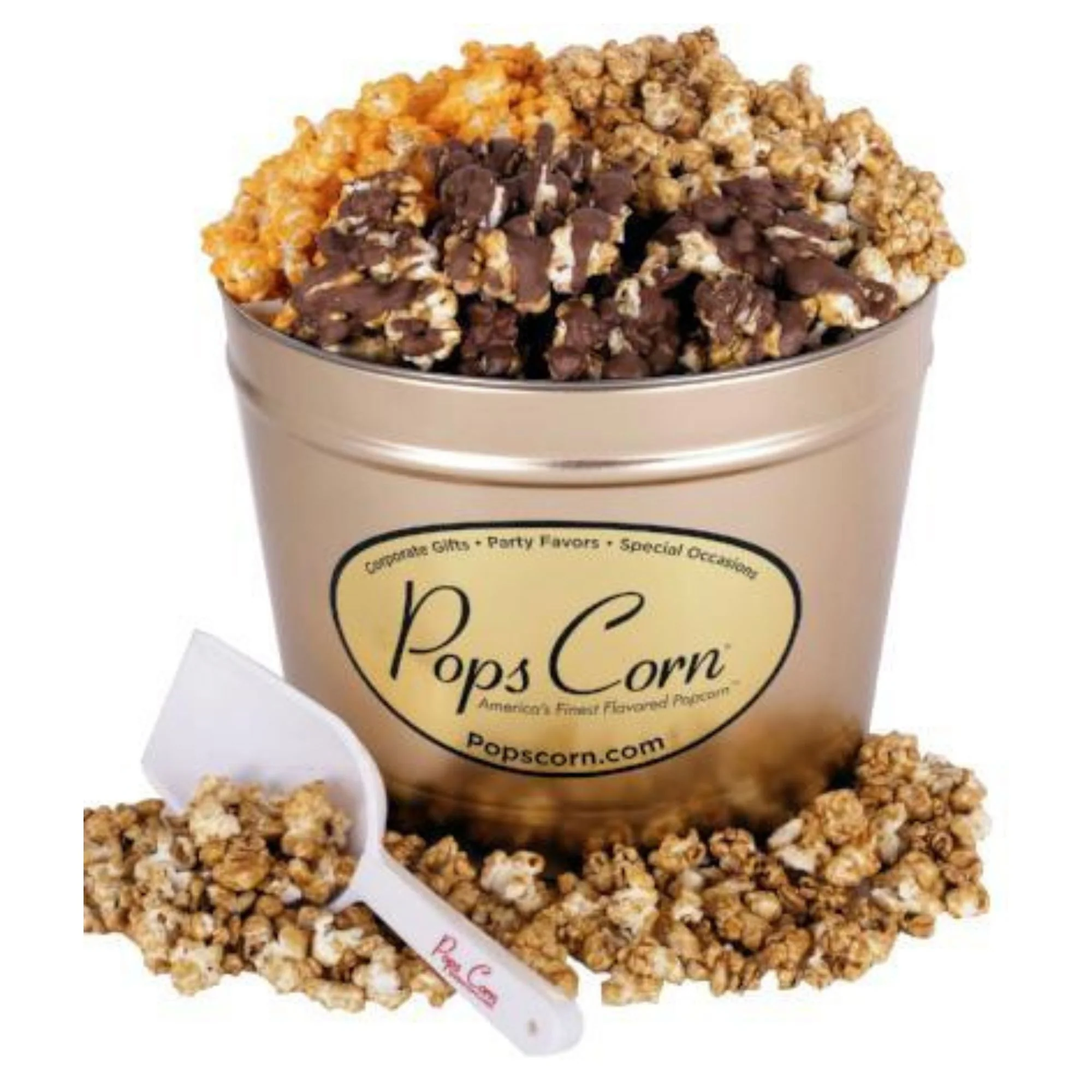 2 Gallon Gold Signature Popcorn Tin – Choose Up to 3 Flavors | Gourmet Gift Tin | Free Shipping | Pops Corn®🏆🥇🏆 - Image 11