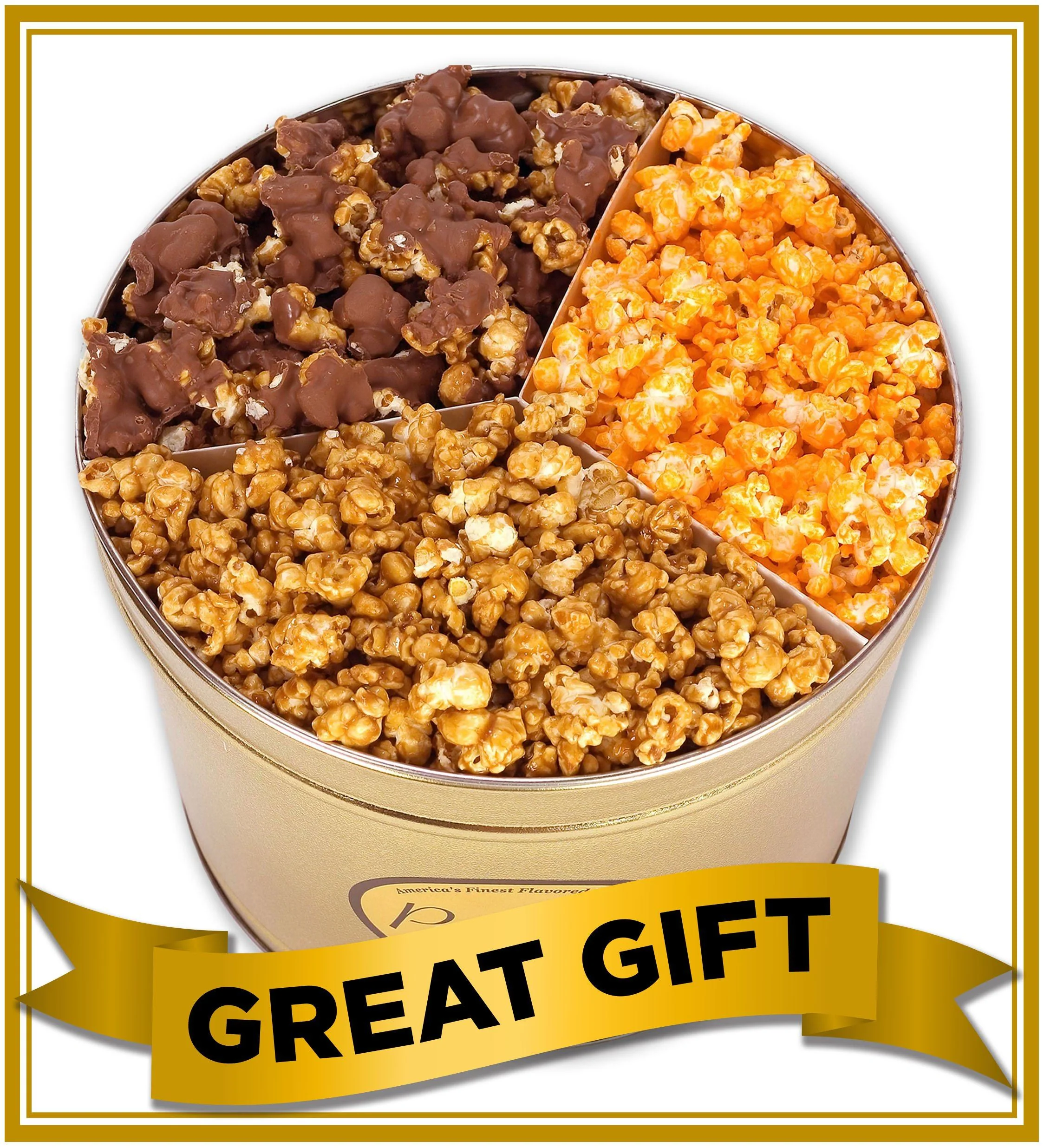 1 Gallon Gold Signature Popcorn Tin – Choose Up to 3 Flavors | Gourmet Gift Tin | Free Shipping | Pops Corn® - Image 13