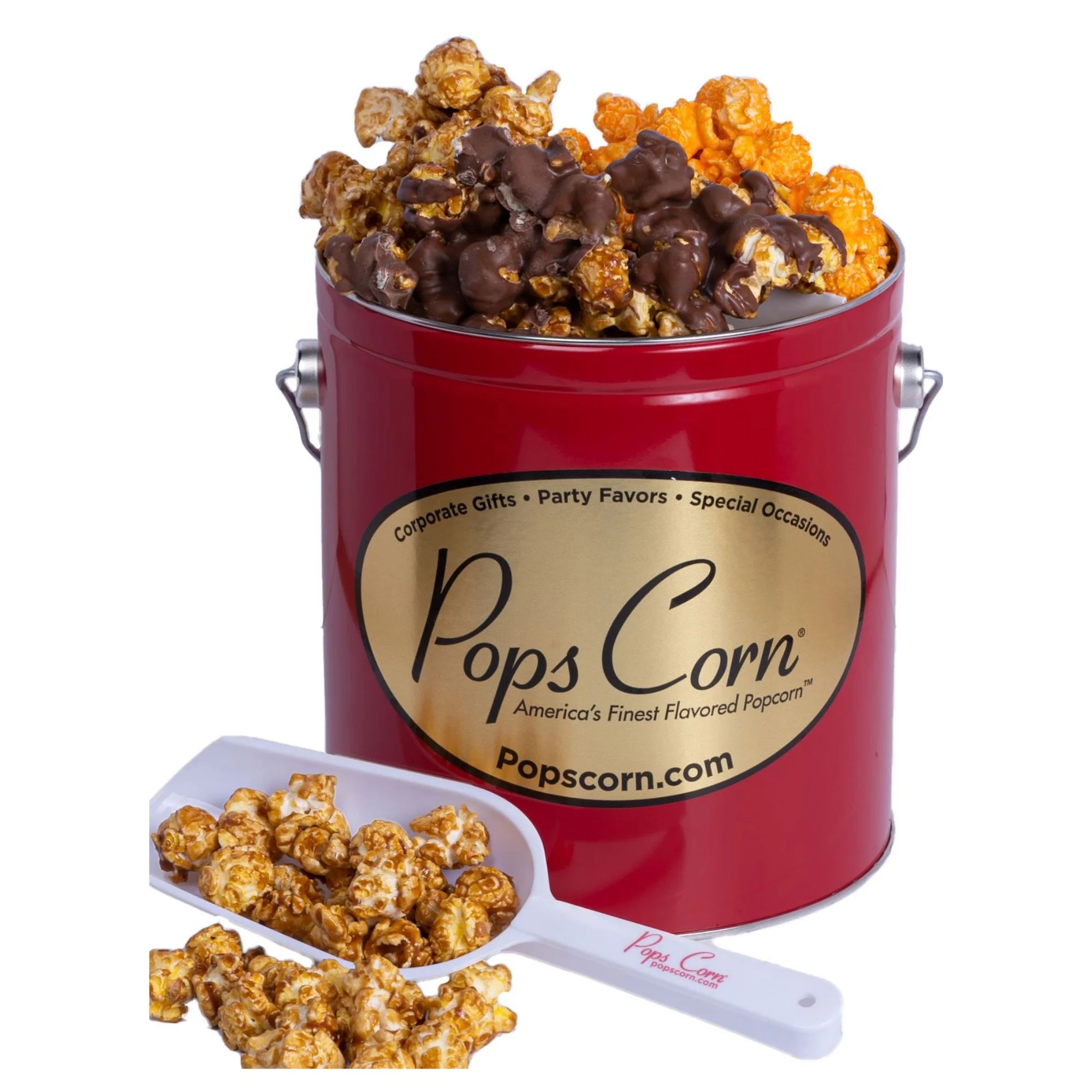 1 Gallon Signature Red Gift Popcorn Tin – Choose Up to 3 Flavors | Gourmet Popcorn Gift | Free Shipping | Pops Corn® - Image 12